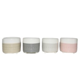 MACETA DISEÑO CENEFA 12x12x10cm