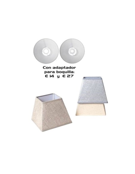 PANTALLA ALIX 3ST 17.5CM C/ADAPT E/14/27