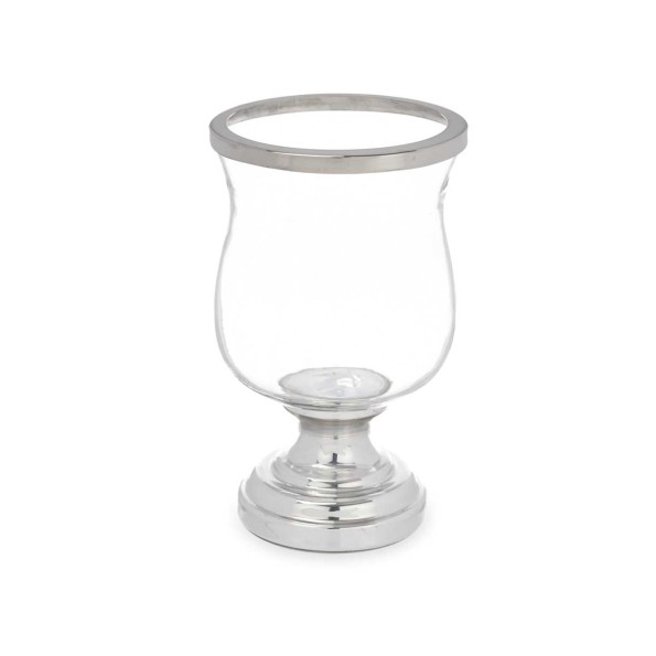 PORTAVELA COPA ABOMBADA PLATEADA