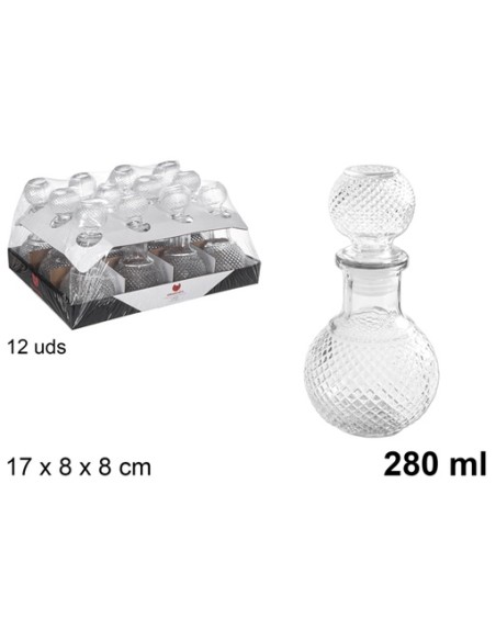 BOTELLA CRISTAL LICOR CINDY 280ml