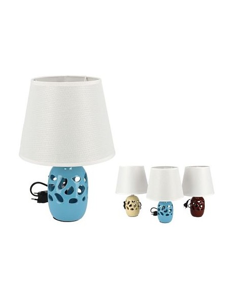 LAMPARA MESA AQUA CERAMICA 3 COLOR