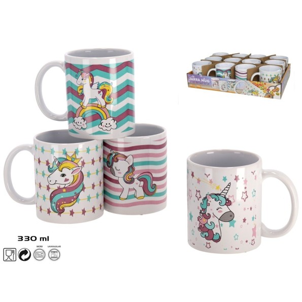 JARRA MUG 330ML LOVE UNICORNIO