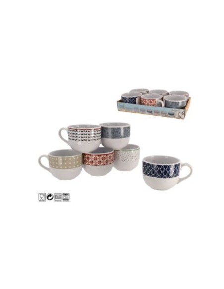 TAZA JUMBO 500ML  ROMA 6 SURTIDOS