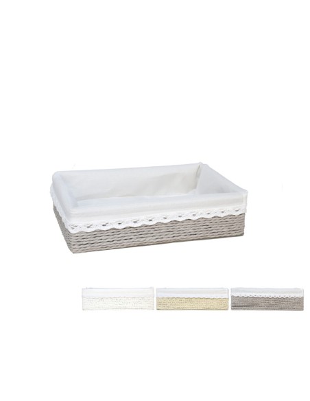 CESTA AZKAR RECTAN. 3 SURT. 23x15x6CM
