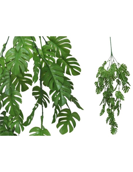 COLGANTE MONSTERA SOFT X5 -72CM (VERDE)