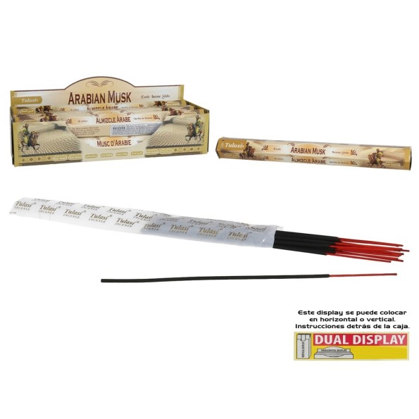 INCIENSO 24G 20 STICKS TULASI ARABIAN MUSK