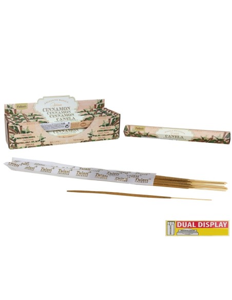 INCIENSO 15G 14 STICKS TULASI WARM CINNAMON