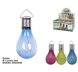 BOMBILLA SOLAR COLGAR COLOR 4LED 3STD