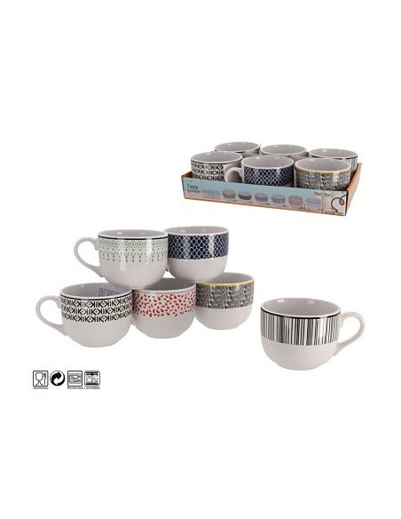 TAZA JUMBO 500ML MADRID 6 SURTIDOS TAZA JUMBO 500ML MADRID 6 SURTIDOS