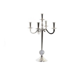 CANDELABRO ALUMINIO ACRILICO 30X30X47 CROMADO