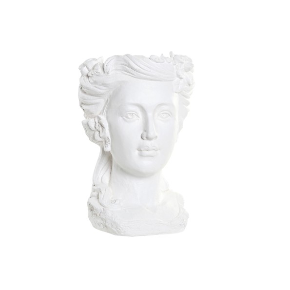 MACETERO FIBRA VIDRIO 23X23X32 MUJER BLANCO