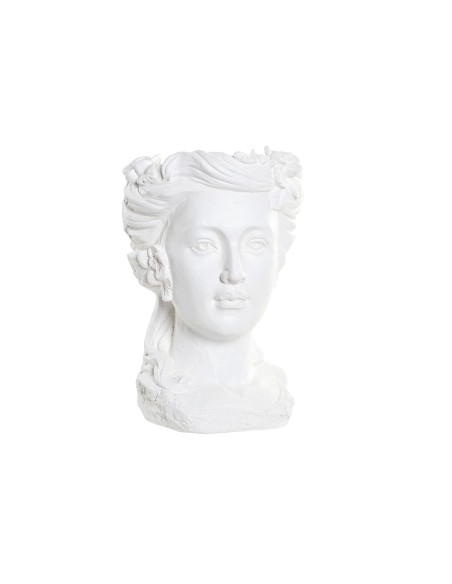 MACETERO FIBRA VIDRIO 23X23X32 MUJER BLANCO