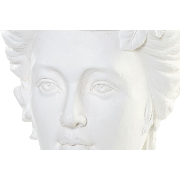 MACETERO FIBRA VIDRIO 23X23X32 MUJER BLANCO