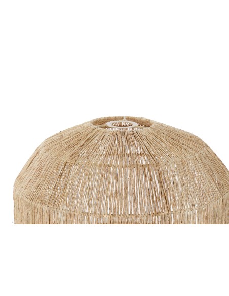 PANTALLA JUTE METAL 40X40X29 NATURAL