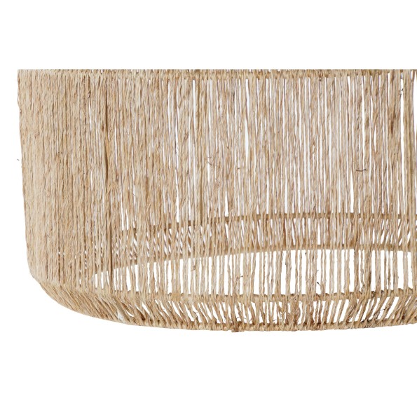 PANTALLA JUTE METAL 40X40X29 NATURAL