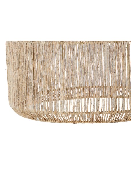 PANTALLA JUTE METAL 40X40X29 NATURAL
