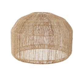 PANTALLA JUTE METAL 40X40X29 NATURAL