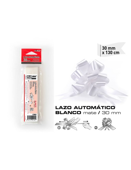 LAZO AUTOMATICO BLANCO 30MM