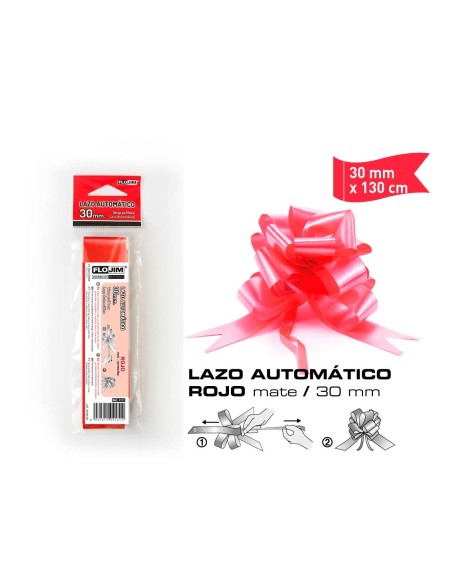 LAZO AUTOMATICO ROJO 30MM