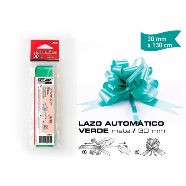 LAZO AUTOMATICO VERDE 30MM