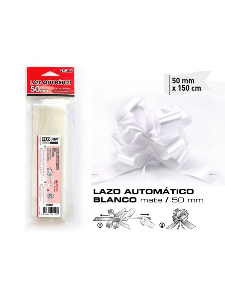 LAZO AUTOMATICO BLANCO 50MM