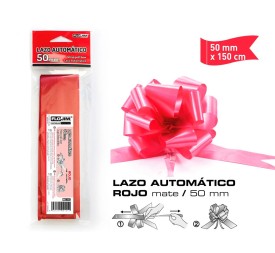 LAZO AUTOMATICO ROJO 50MM