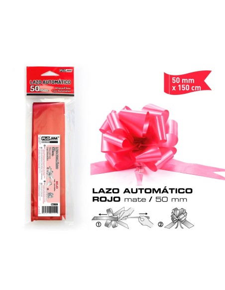 LAZO AUTOMATICO ROJO 50MM