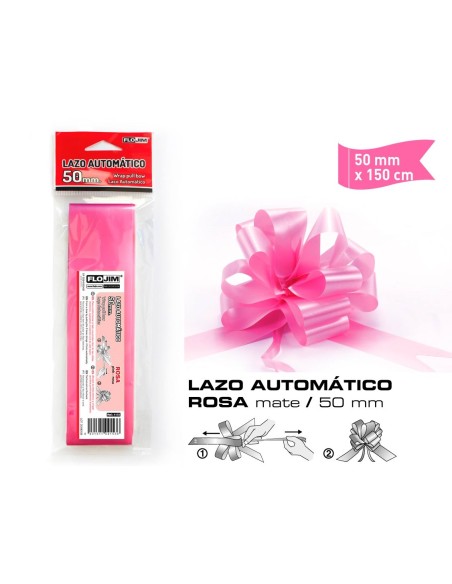 LAZO AUTOMATICO ROSA 50MM