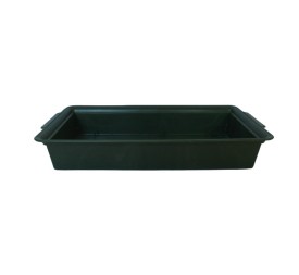 BANDEJA RECTANGULAR VERDE 13,5X26X4.5