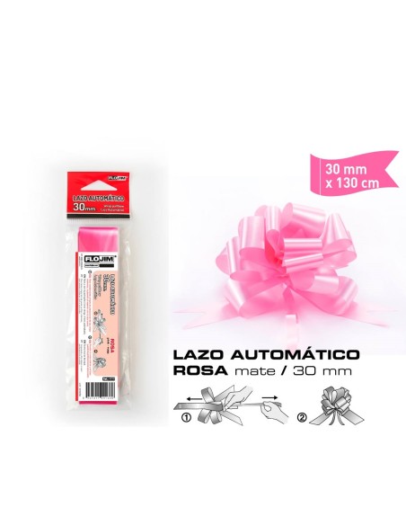 LAZO AUTOMATICO ROSA 30MM