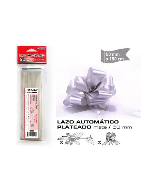 LAZO AUTOMATICO PLATA 50MM