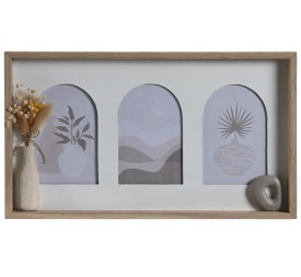 MARCO MULTIFOTO MDF 40X2,5X23 3 FOTOS BLANCO