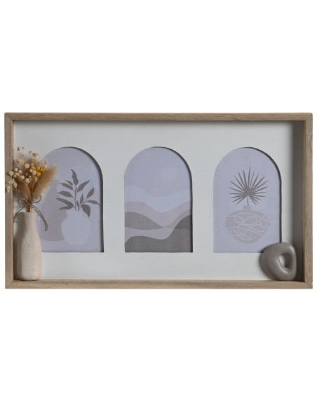 MARCO MULTIFOTO MDF 40X2,5X23 3 FOTOS BLANCO