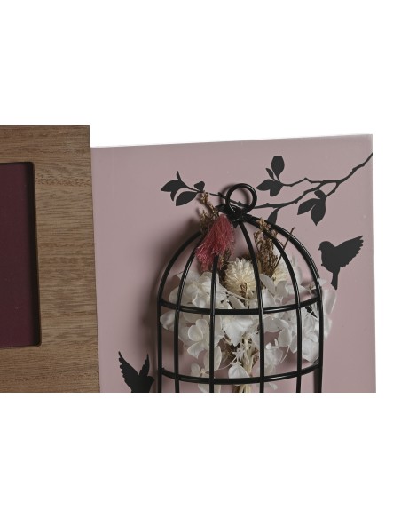 MARCO MULTIFOTO MDF 49X5X34 4 FOTOS MARRON