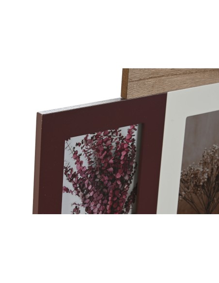 MARCO MULTIFOTO MDF 49X5X34 4 FOTOS MARRON