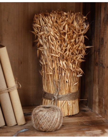 BOUQUET FLOR SECA 12X12X30 AVENA BEIGE