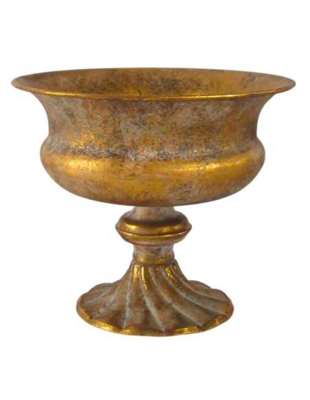 COPA METAL .ORO ANT. D.25H20