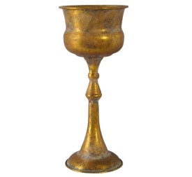 COPA METAL ABOMBADA ORO ANT. D.13H30