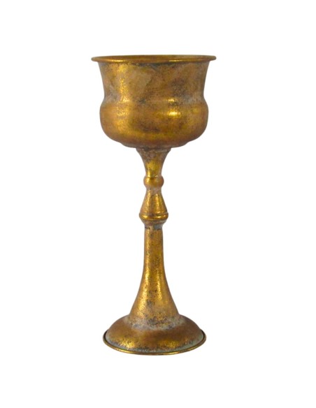 COPA METAL ABOMBADA ORO ANT. D.13H30