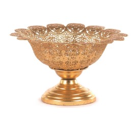 COPA DISEÑO LABRADO METAL ORO LUC. D.26H14