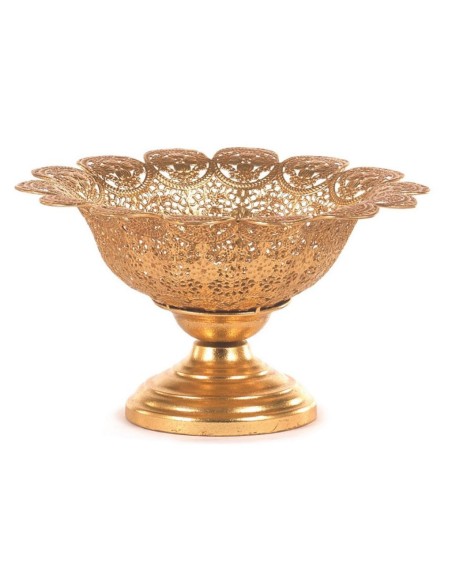 COPA DISEÑO LABRADO METAL ORO LUC. D.26H14