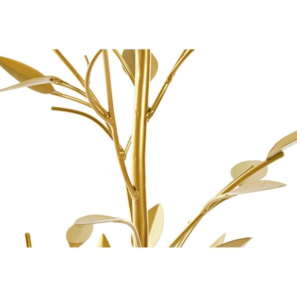 DECORACION METAL MARMOL 22X22X52 DORADO