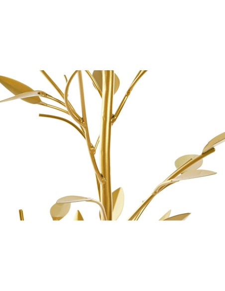 DECORACION METAL MARMOL 22X22X52 DORADO