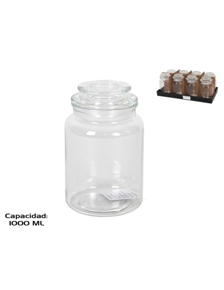 TARRO CRISTAL TRANSPARENTE ANTEA 1000 ML