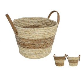 CESTO C/ASAS TRICO 24X24X18/24CM 2SU