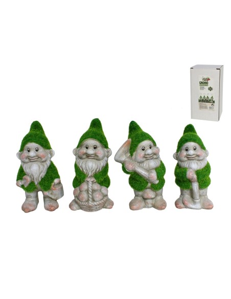 GNOMO JARDINERO DEC. 4 SRT 11X9,5X18,5 CM