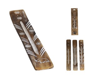 PORTA INCIENSO TRIBAL 25,4X4CM 3 SURT.