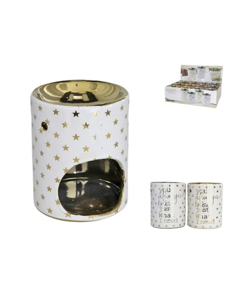 QUEMADOR CERAMICA STARS 8X8X9.8CM