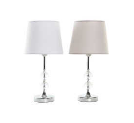 LAMPARA SOBREMESA CRISTAL METAL 23X23X46 2 SURT.