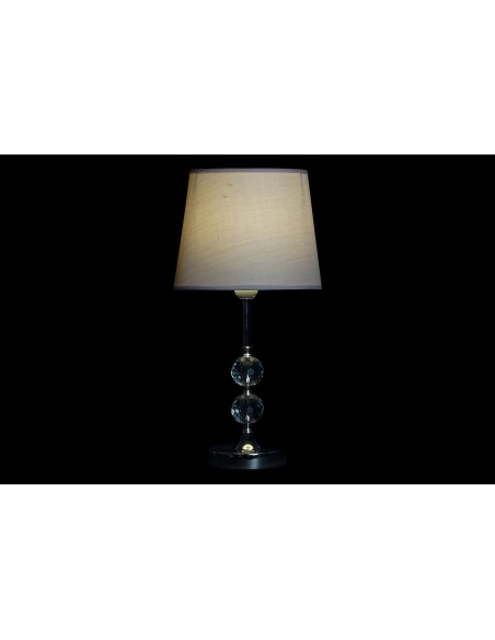 LAMPARA SOBREMESA CRISTAL METAL 23X23X46 2 SURT.